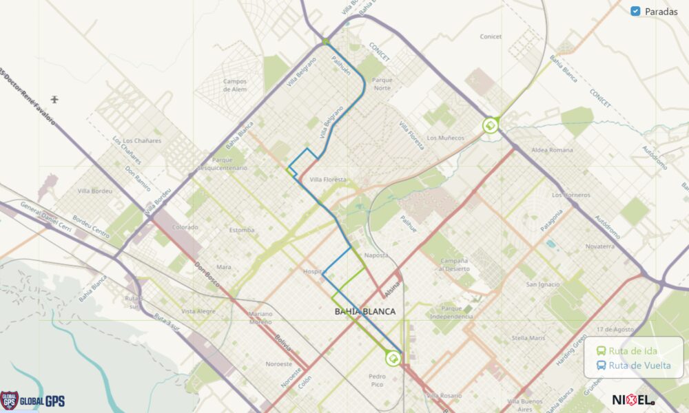 Por problemas técnicos no funciona el sistema de GPS de colectivos
