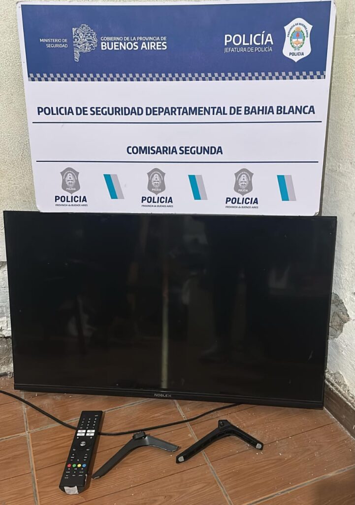 Allanamiento y aprehensión por el robo de un televisor