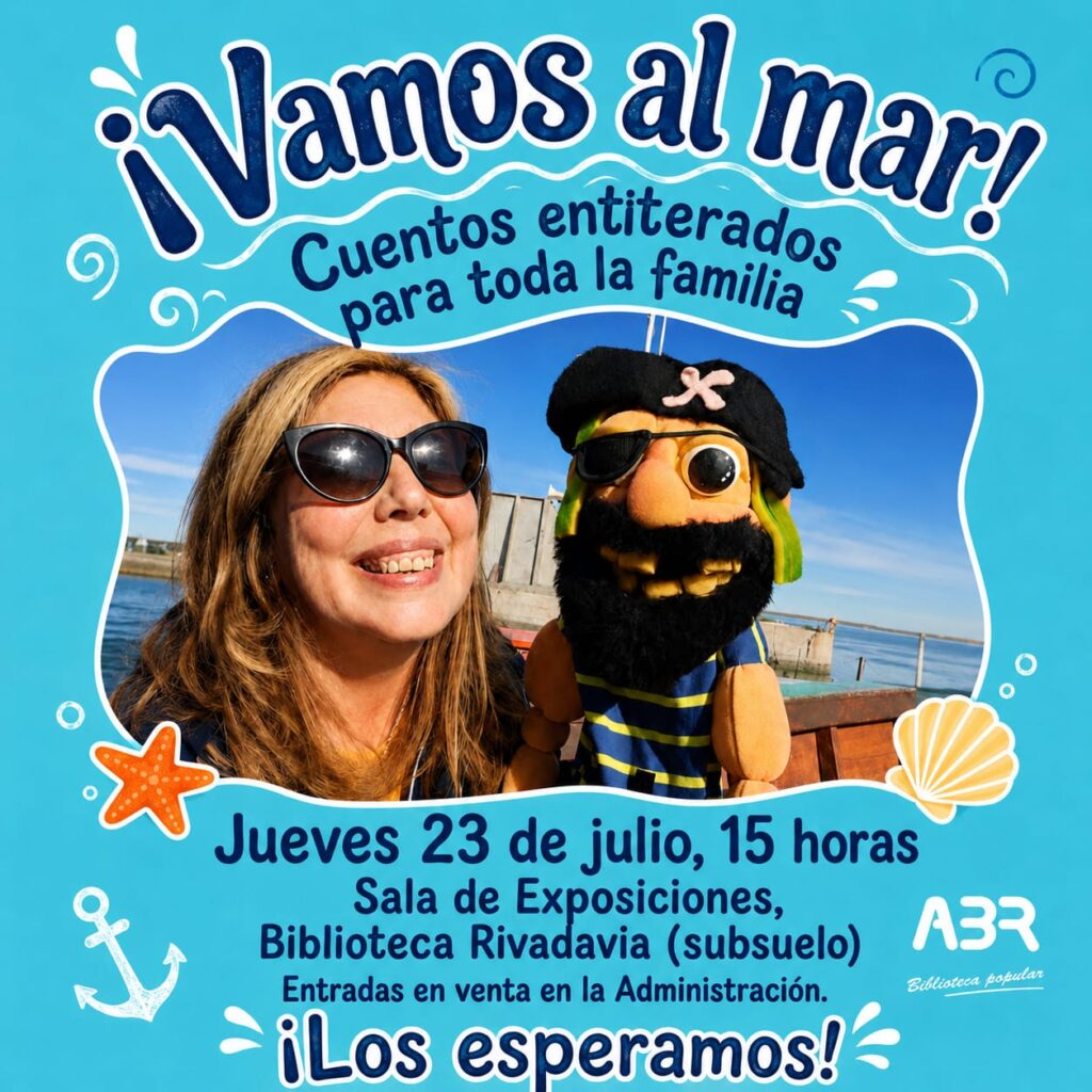 «¡Vamos al mar!»: cuentos, títeres y diversión para toda la familia en la Biblioteca Rivadavia
